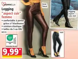 Norma JASMINELLA Legging "aspect cuir" femme offre
