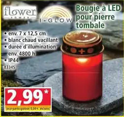 Norma I-GLOW Bougie à LED pour pierre tombale offre