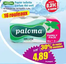 Norma paloma Papier toilette offre