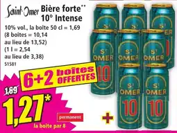 Norma Saint-Omer Bière forte offre