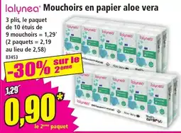 Norma lalynea Mouchoirs en papier aloe vera offre