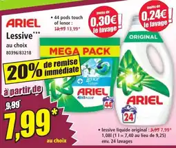Norma ARIEL Lessive offre