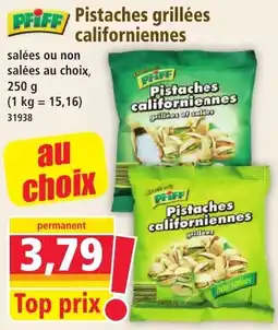 Norma PRIFF Pistaches californiennes offre