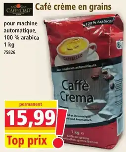 Norma CAFFE CIO Café crème en grains offre