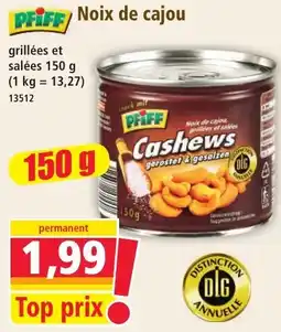 Norma PRIFF Noix de cajou offre