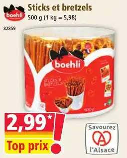Norma boehli Sticks et bretzels offre