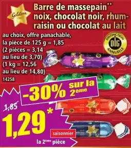 Norma Goldora Barre de massepain offre
