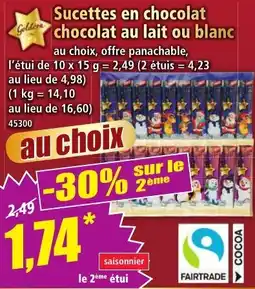Norma Goldora Sucettes en chocolat offre