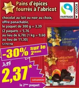 Norma Goldora Pains d'épices fourrés à l'abricot offre