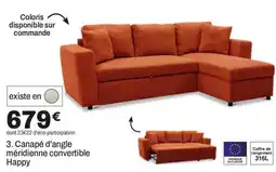 BUT Happy Canapé d'angle méridienne convertible offre