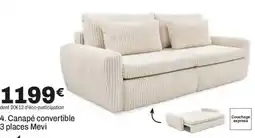 BUT Mevi Canapé convertible 3 places offre