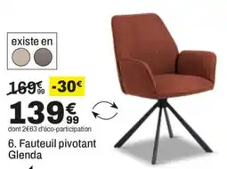 BUT Glenda Fauteuil pivotant offre