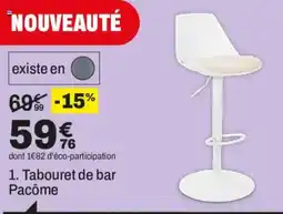 BUT Pacôme Tabouret de bar offre