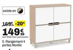 BUT Rangement 4 portes Nordic offre