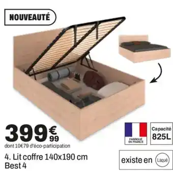 Best 4 Lit coffre 140x190 cm