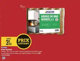 Bricorama COTEKA Bûches densifiées offre