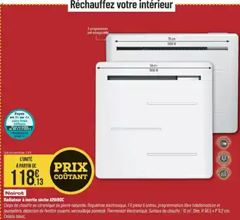 Noirot Radiateur à inertie sèche AMAROC