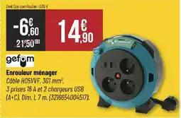Bricorama gefom Enrouleur ménager offre