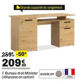 BUT Minister Bureau droit offre