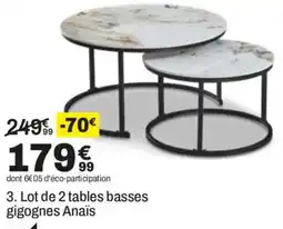 BUT Anaïs tables basses gigognes offre
