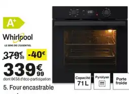 BUT Whirlpool Four encastrable offre