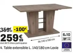 BUT Lexie Table extensible offre