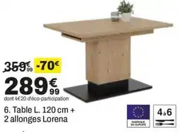 BUT Lorena Table offre