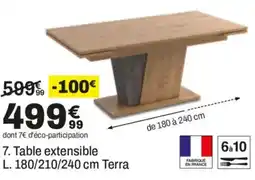 BUT Terra Table extensible offre
