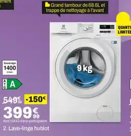 BUT Electrolux Lave-linge hublot offre