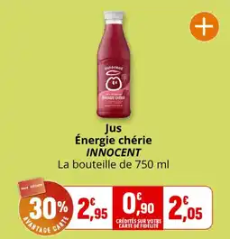 Coccinelle Supermarché INNOCENT Jus Énergie chérie offre