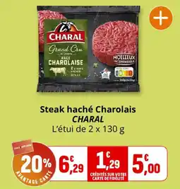 Coccinelle Supermarché CHARAL Steak haché Charolais offre