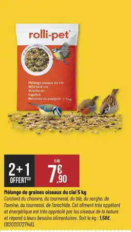 Bricorama rolli-pet Mélange oiseaux du ciel offre