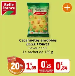 Coccinelle Supermarché Belle France Cacahuètes enrobées offre