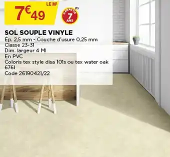 Bricomarché Sol souple vinyle offre