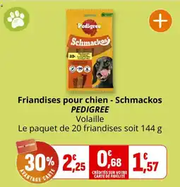 Coccinelle Supermarché Pedigree Schmackos offre
