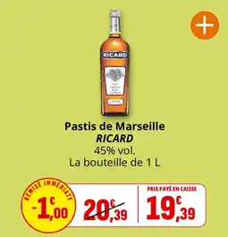 Coccinelle Supermarché RICARD Pastis de Marseille offre