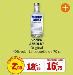Coccinelle Supermarché ABSOLUT Vodka offre