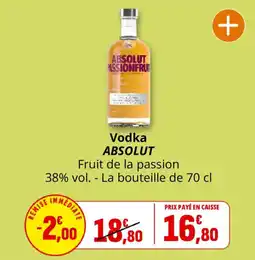 Coccinelle Supermarché ABSOLUT Vodka offre