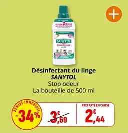 Coccinelle Supermarché SANYTOL Désinfectant du linge offre