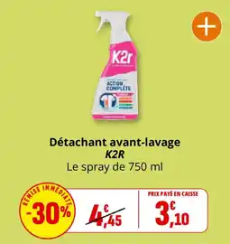 Coccinelle Supermarché K2R Détachant avant-lavage offre