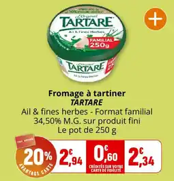 Coccinelle Supermarché TARTARE Fromage à tartiner offre