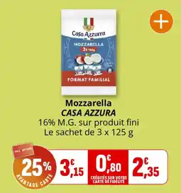 Coccinelle Supermarché CASA AZZURA Mozzarella offre