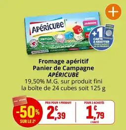 Coccinelle Supermarché APÉRICUBE Fromage apéritif offre