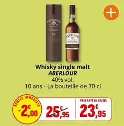 Coccinelle Supermarché Aberlour Whisky single malt offre