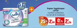 Coccinelle Supermarché LOTUS Papier hygiénique offre