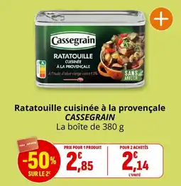 Coccinelle Supermarché Cassegrain Ratatouille cuisinée à la provençale offre