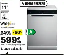 BUT Whirlpool Lave-vaisselle offre