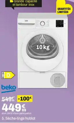 BUT beko Sèche-linge hublot offre