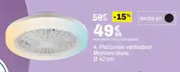 BUT Montero plafonnier ventilateur offre