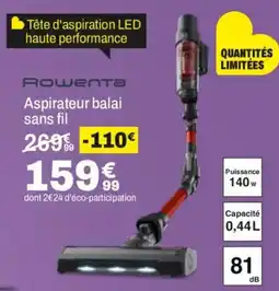 BUT Rowenta Aspirateur balai sans fil offre